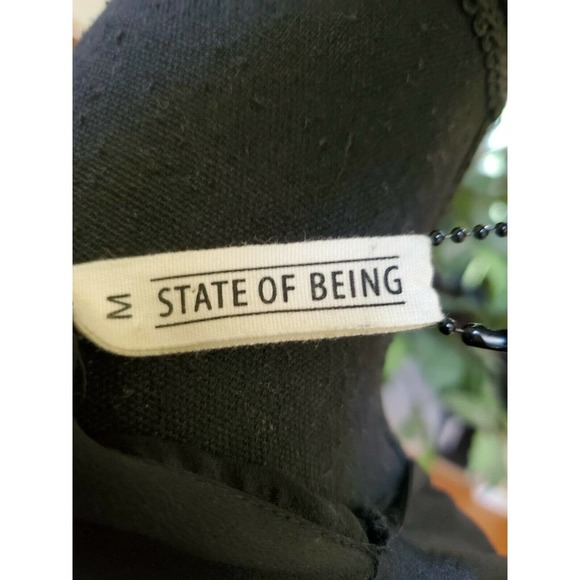 NWT State of Being Black Cut Out Wrap Dress Size M - Picture 10 of 12